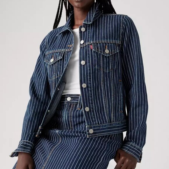 Levi's Original Trucker Denim Jacket - Stripe size Medium - Picture 4 of 4